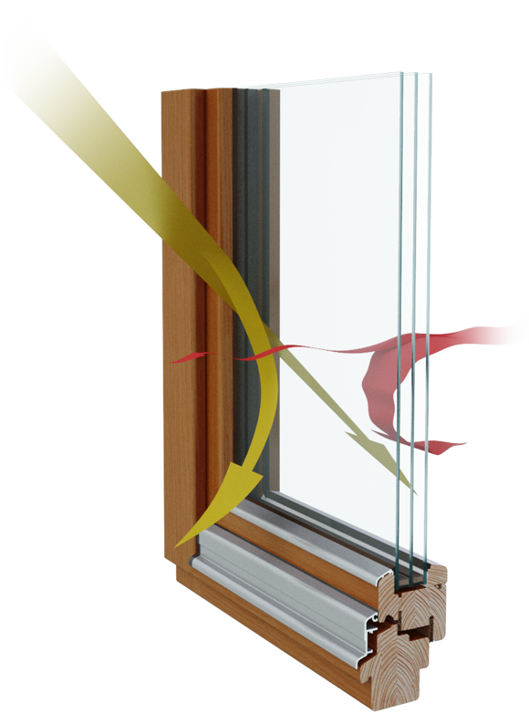 Tepelnoizolačné sklá v oknách a dverách